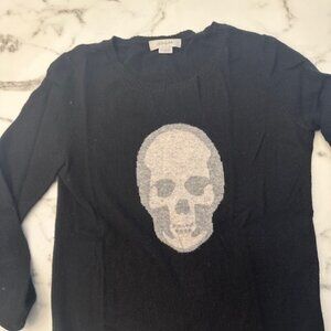 CHRISTOPHER FISCHER Cashmere Black Skull Sweater